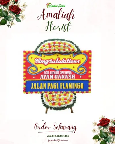 Bunga Papan Congratulation di Laha